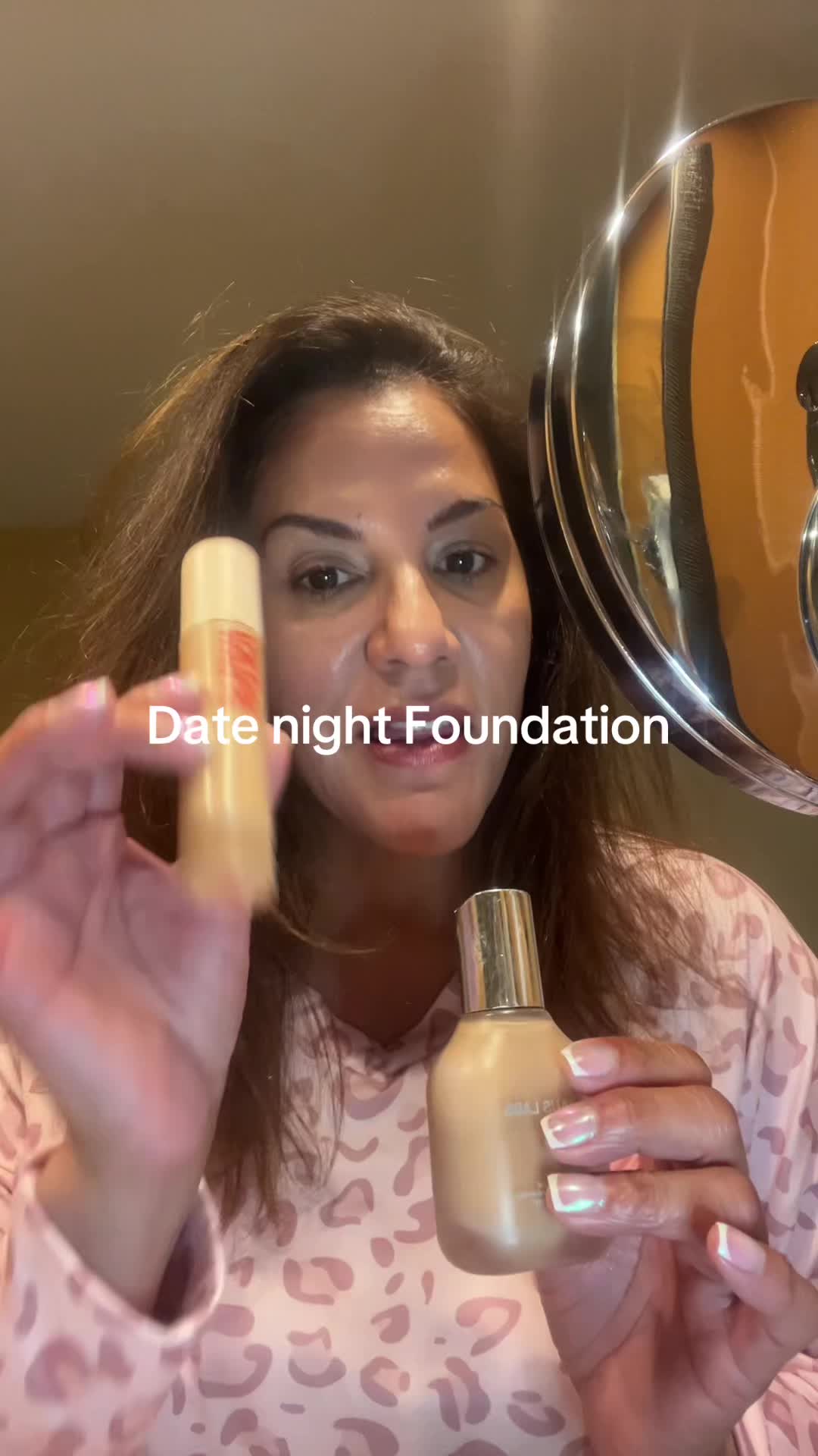 TikTok post by @nikyfrancoluna for Haus Labs. Caption reads: [...] date night most likely it’s Haus Labs....