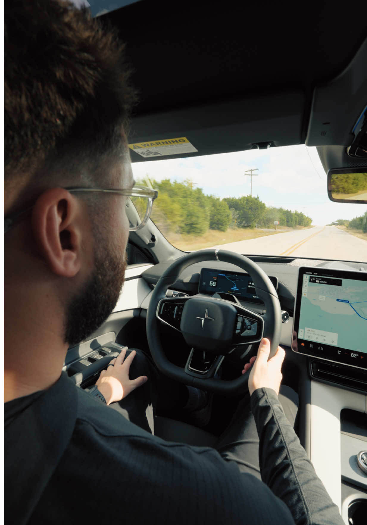 TikTok post by @.mattykay for Polestar. Caption reads: The Polestar 4 looks so good! Refined design meets....