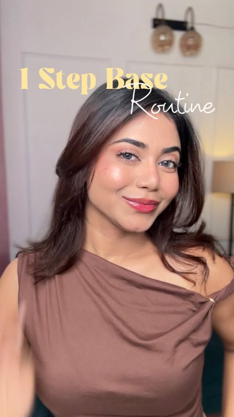 Instagram post by @_sharmili_ for Lovechild. Caption reads: [...] reaching for the 4-in-1 Skin Tint by....