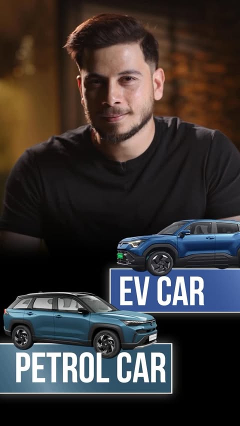 Instagram post by @nitishrajpute for NEXA. Caption reads: EV or Petrol, What will you buy? Comment your....