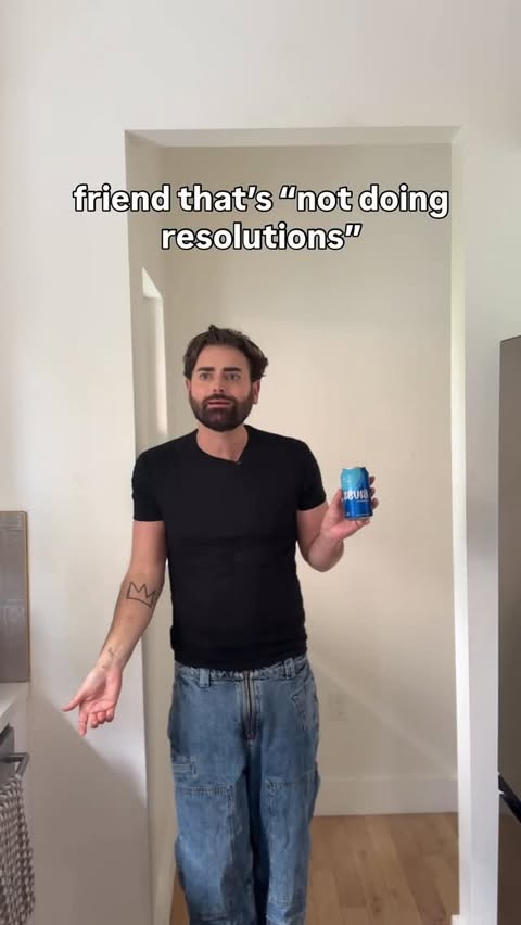 Instagram post by @kaicameron for Zevia. Caption reads: #ZeviaPartner I don’t believe in resolutions....
