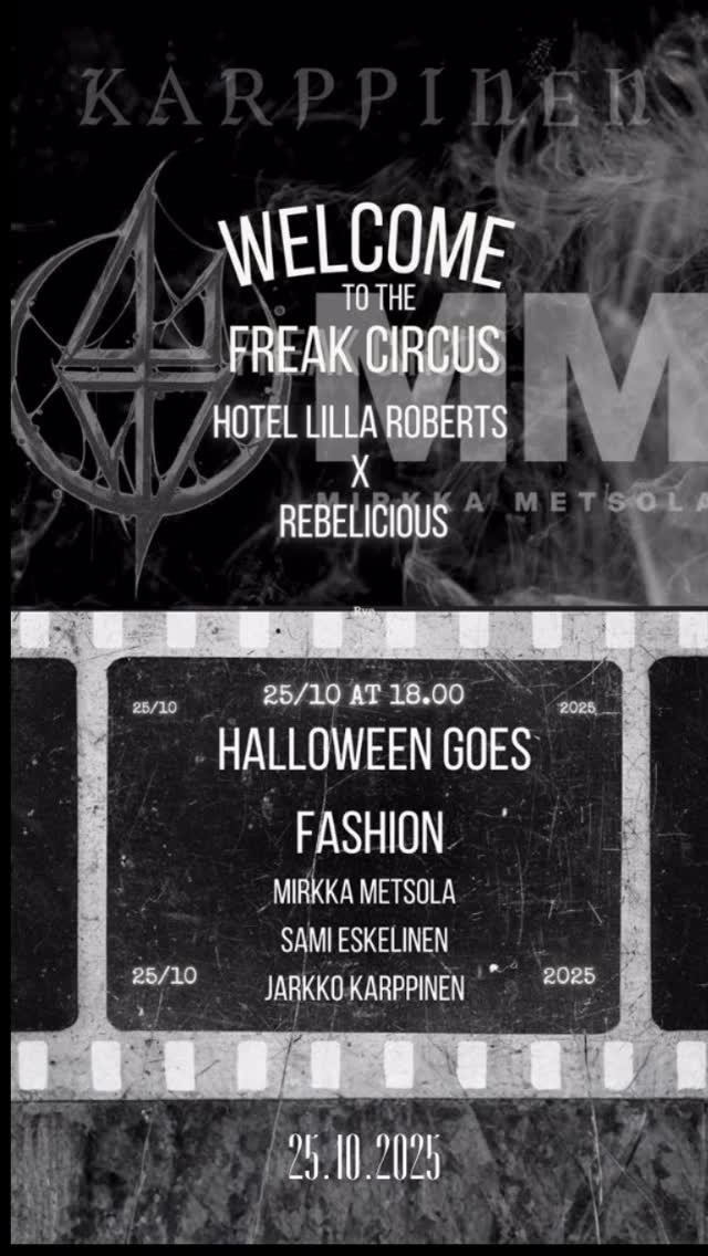 Instagram post by @jasmiinamua for Maria Nila. Caption reads: 25.10 HALLOWEEN goes FASHION!

Welcome to the....