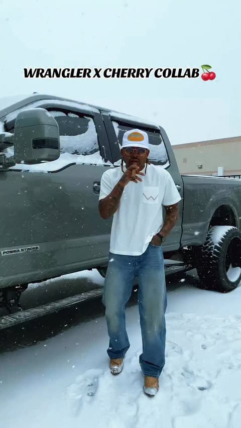 Instagram post by @radiorodd for Wrangler. Caption reads: [...] this might be my favorite collab with....