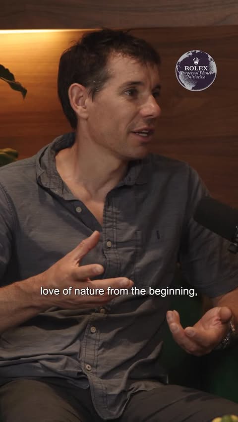 Instagram post by @alexhonnold for ROLEX. Caption reads: [...] Visionaries, in partnership with the @Rolex....