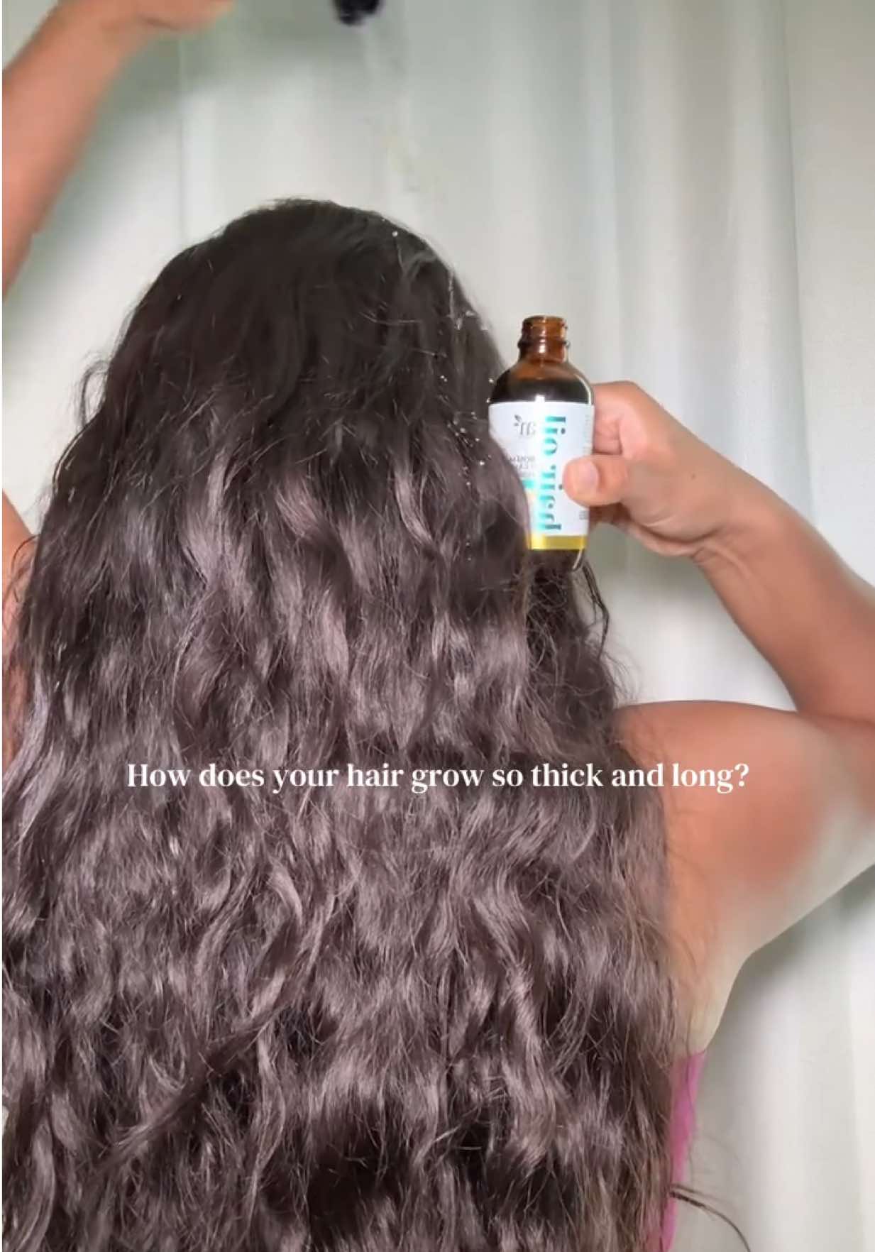TikTok post by @kristylunita for artnaturals. Caption reads: [...] never be a week I skip my hair oiling....