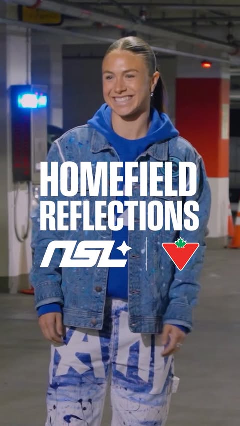 Instagram post by @northernsuperleague for Canadian Tire. Caption reads: [...] Home Field Reflections, presented by....