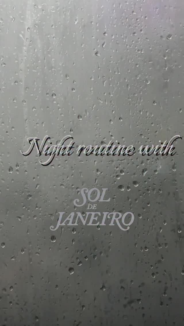 Instagram post by @ninorurua for Sol de Janeiro. Caption reads: Night routine with @soldejaneiro ✨.