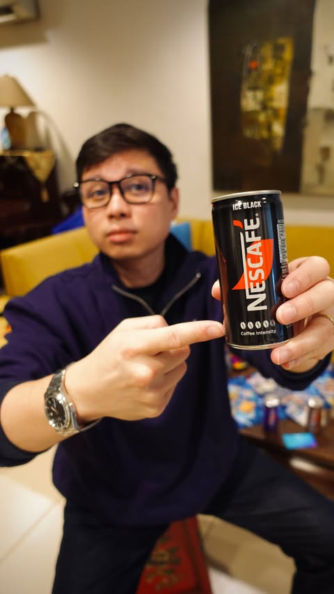 Instagram post by @daniel_bernas for NESCAFÉ Philippines. Caption reads: The grind can get tough, and sometimes I need an....