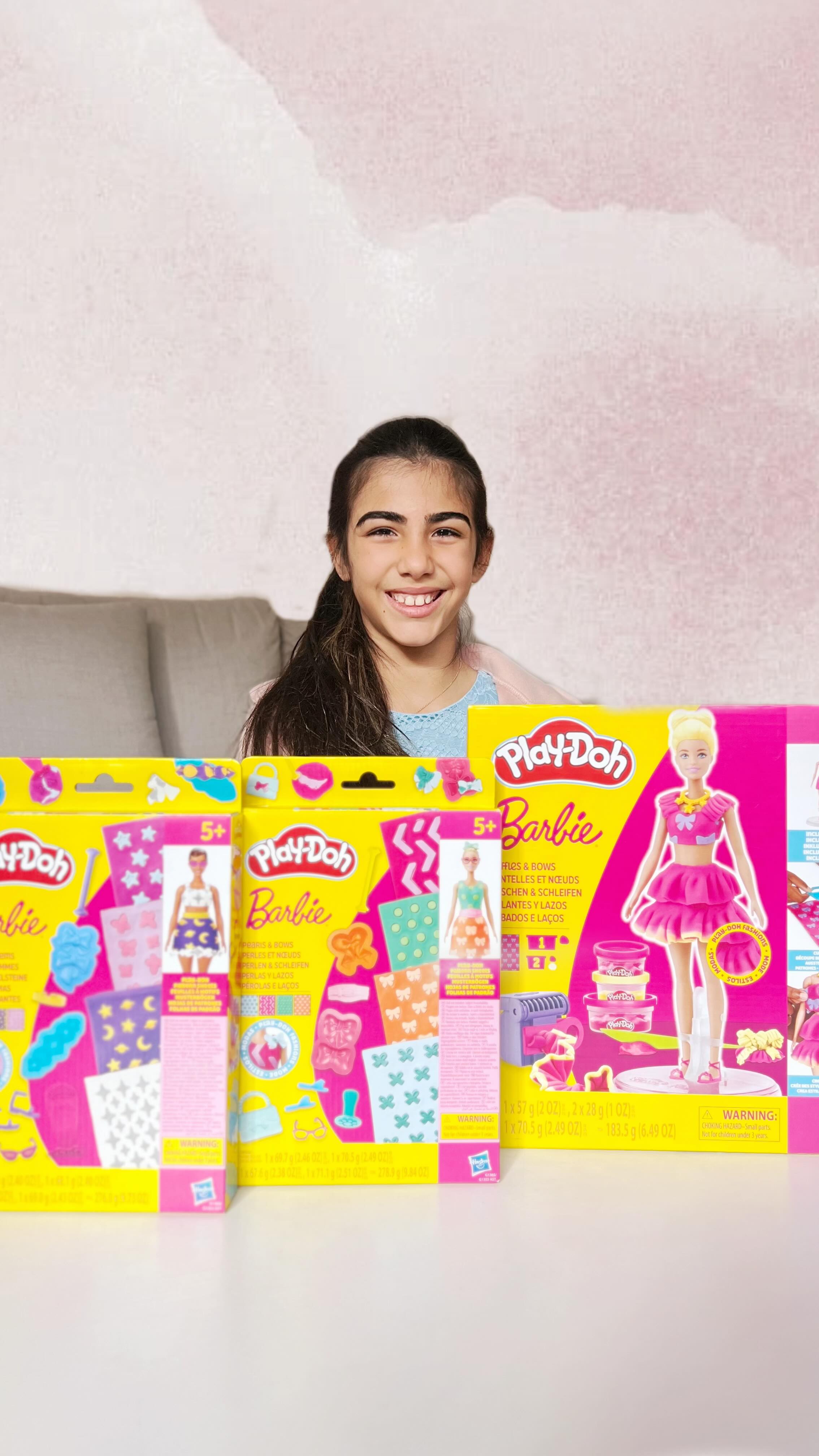 Instagram post by @yvonne.sokias for Play-Doh. Caption reads: She’s been a mini fashion icon for 10 years so....