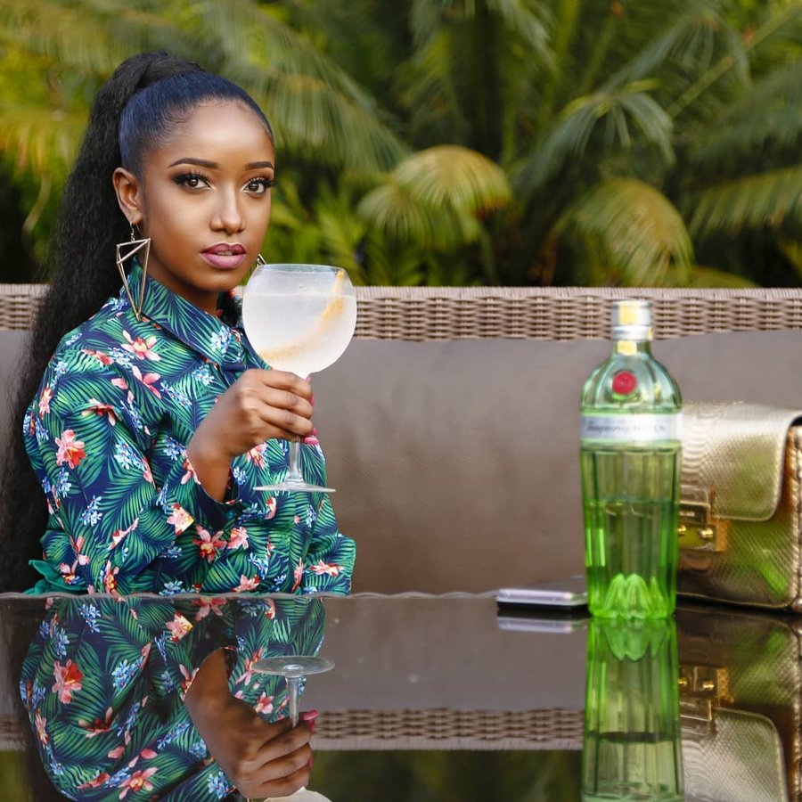 Instagram post by @anitanderu for Diageo. Caption reads: So the amazing designer who was making my #FHT2019....