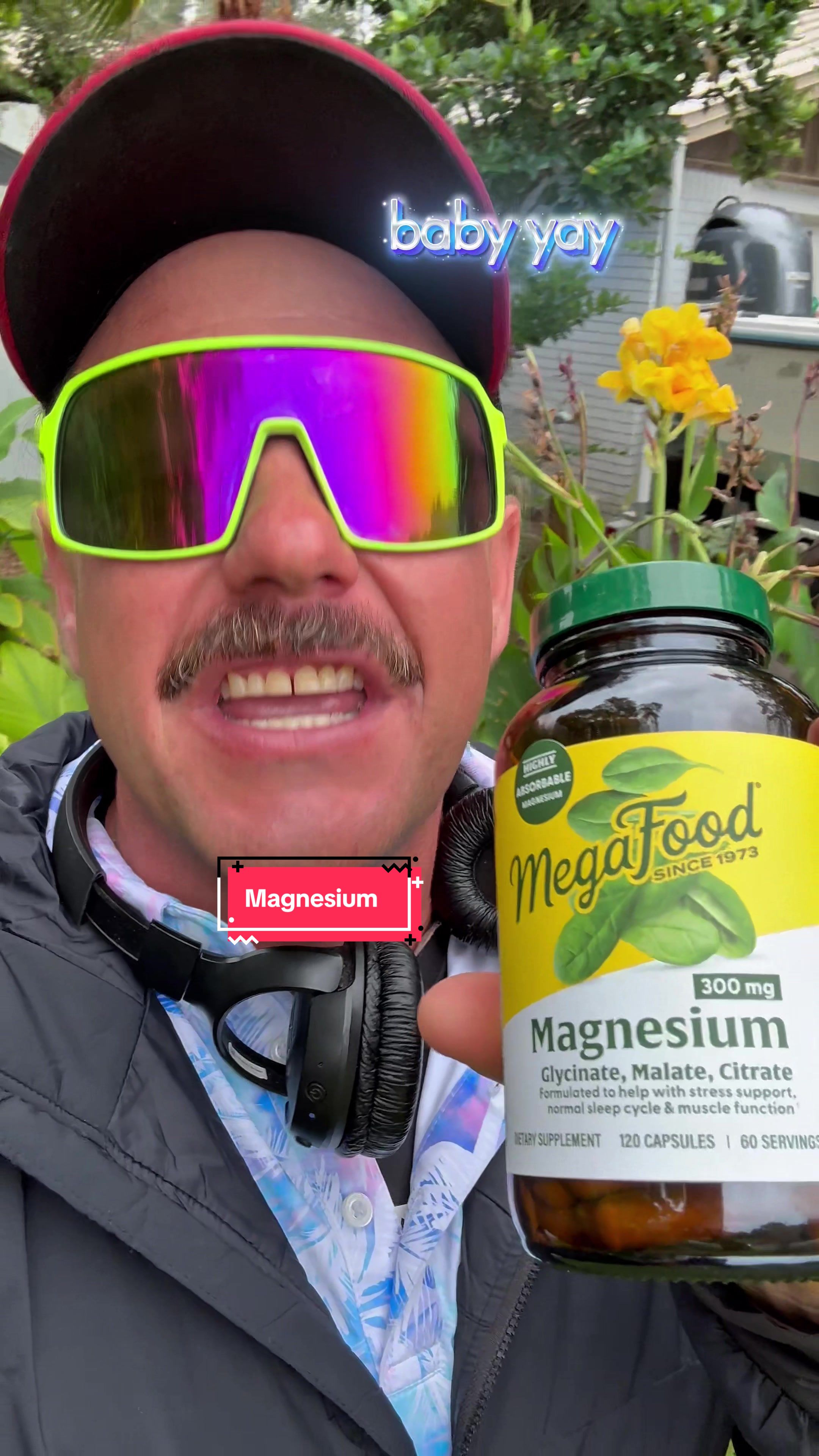 TikTok post by @floridamaneric for MegaFood. Caption reads: Magnesium Supplement from @MegaFood #magnesium....