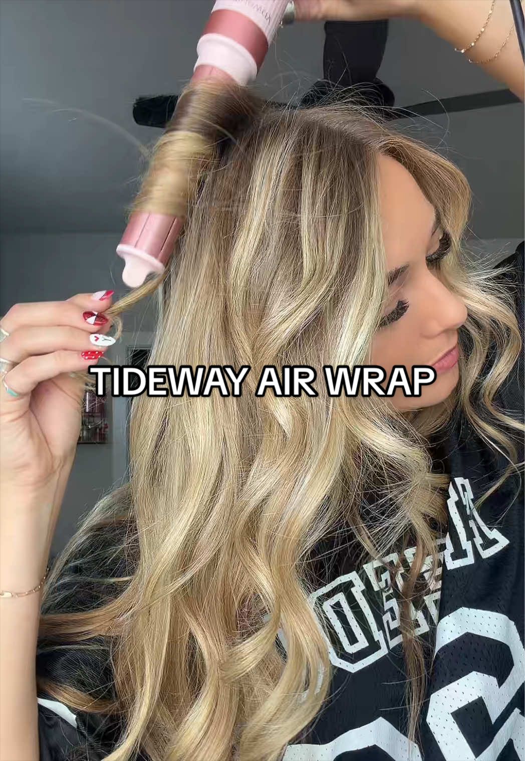TikTok post by @brinleymilne for Tideway. Caption reads: Obsessed with this hair tool🩷 #tidewayhairtools....
