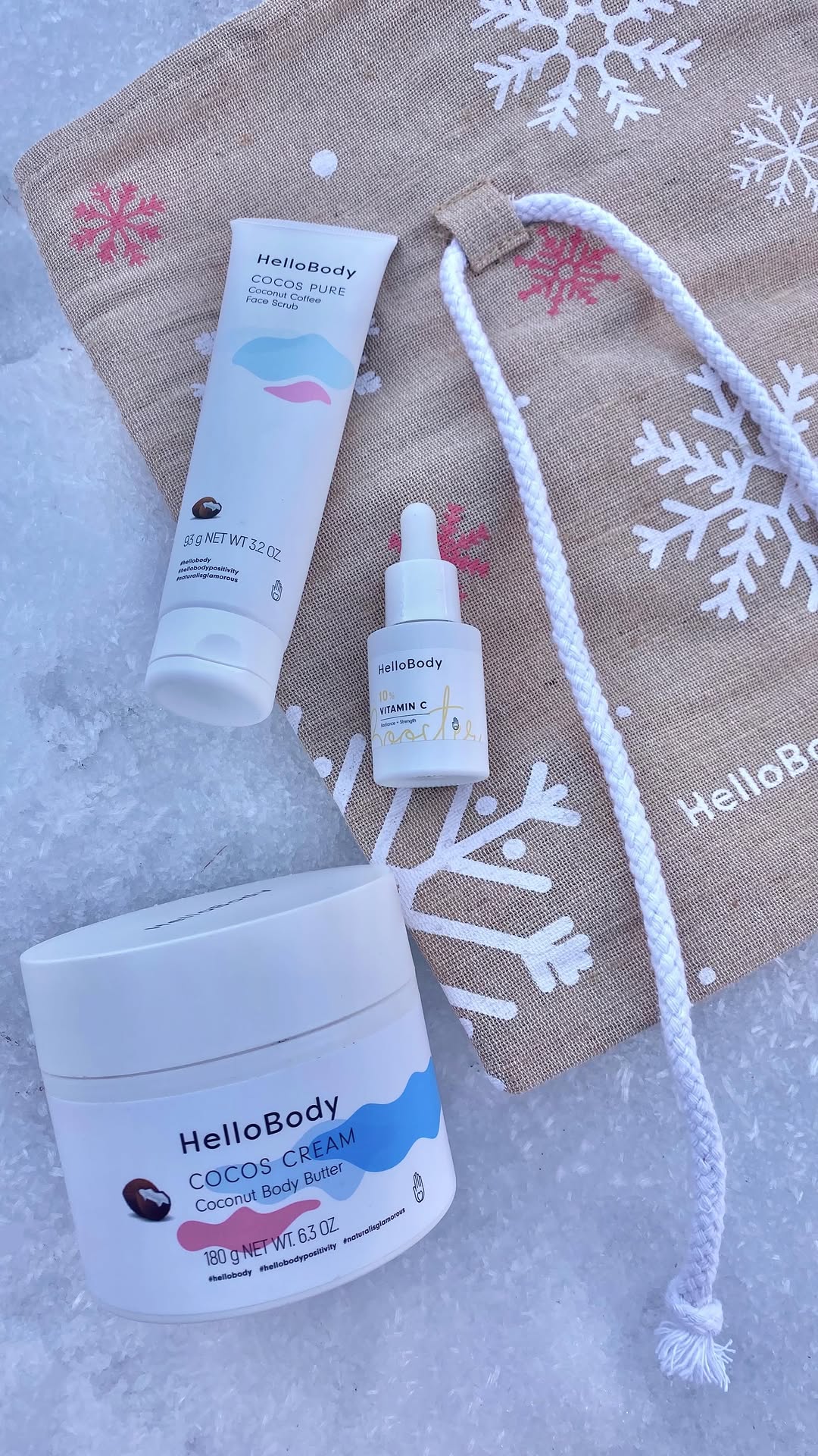 Instagram post by @jessica_dapozzo for HelloBody. Caption reads: Quale momento migliore per preparare i regali di....