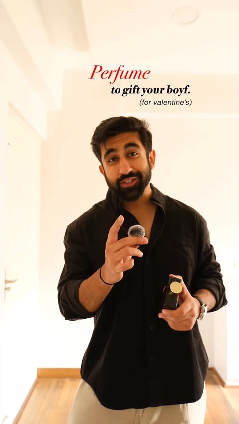 Instagram post by @kinshukwearss for OG Beauty. Caption reads: Skip the usual gifts ,give him a signature scent....