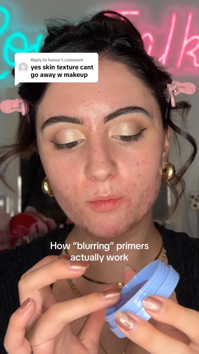 Instagram post by @laviniarusanda for Milani Cosmetics. Caption reads: no matter how “blurring” a product claims to be....