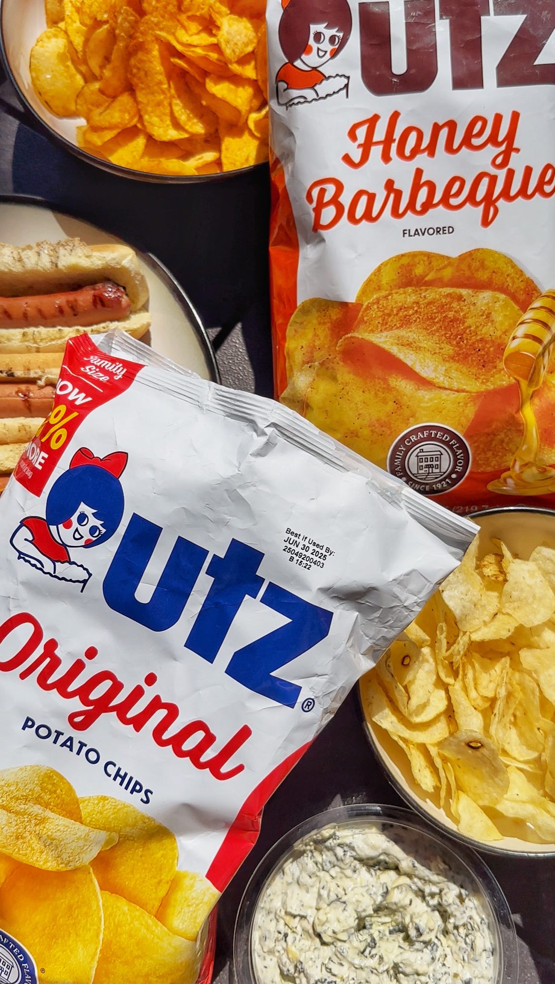 Instagram post by @coloradochefsquire for Utz Snacks. Caption reads: Time for a perfect summer party with @utzsnacks....