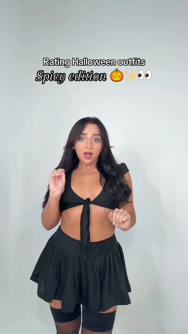 Instagram post by @misskaterinar for Ann Summers. Caption reads: Rating spicy Halloween costumes with @annsummers....