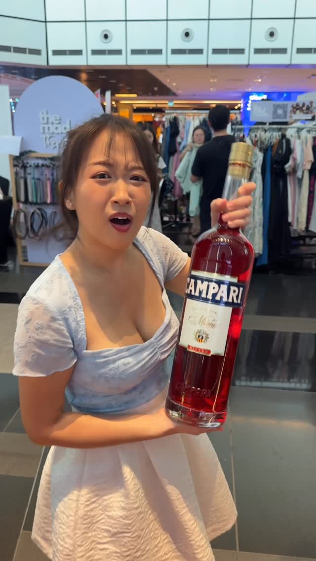 Instagram post by @the.smiling.afro for Campari. Caption reads: It’s not big though… @campari.sea right? #campari....