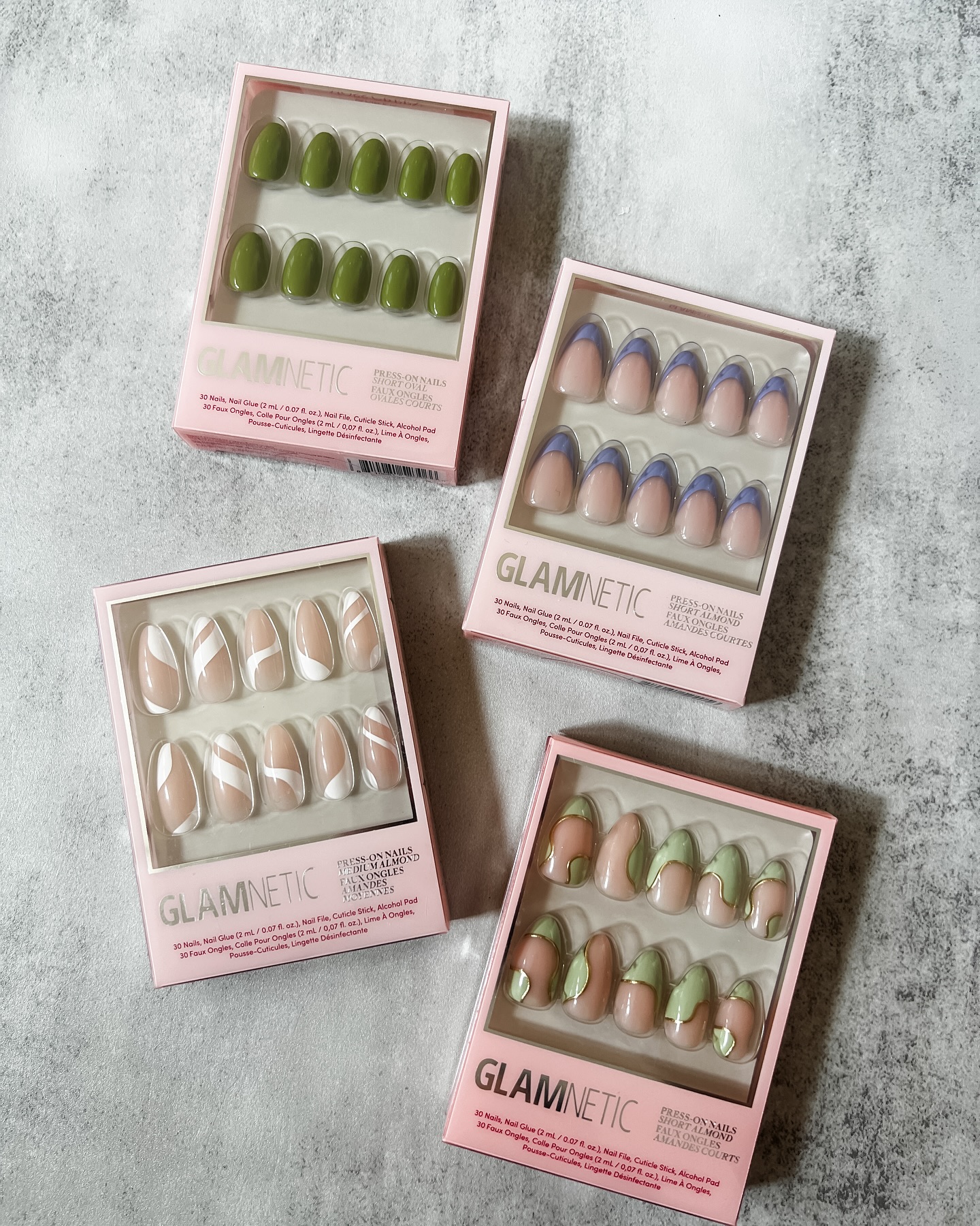 Instagram post by @hellobeautyjourney for Glamnetic. Caption reads: 💅🏼I am beyond excited to be a #glamneticpartner....