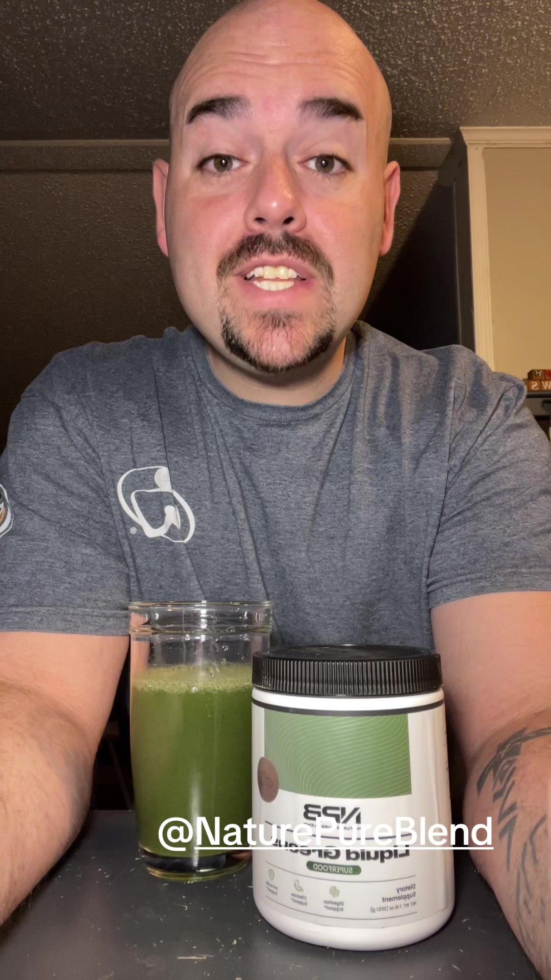 TikTok post by @tituslaster31 for Nature's Pure Blend. Caption reads: @Nature Pure Blend #probiotic #immmunity.
