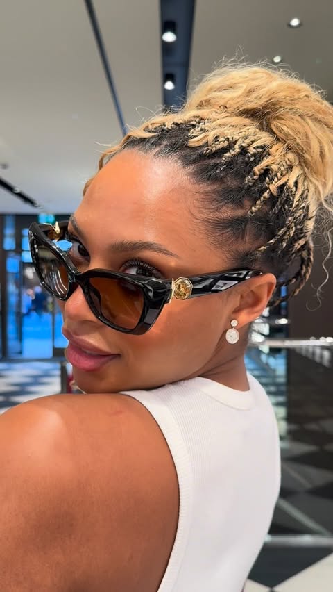 Instagram post by @samiramighty for Sunglass Hut. Caption reads: [...] treat for yourself or a loved one,....