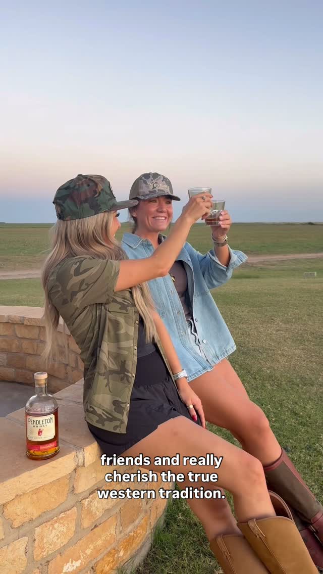 Instagram post by @__morgannicole for Pendleton Whisky. Caption reads: [...] good friends, and a bottle of....