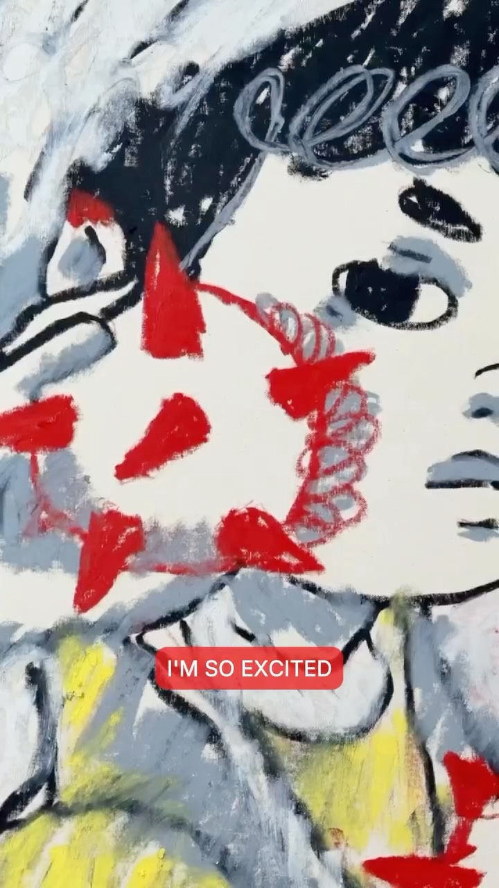 Instagram post by @artists.pages.daily for Gelato. Caption reads: Meet artist Olena Tolstokora, also known as....