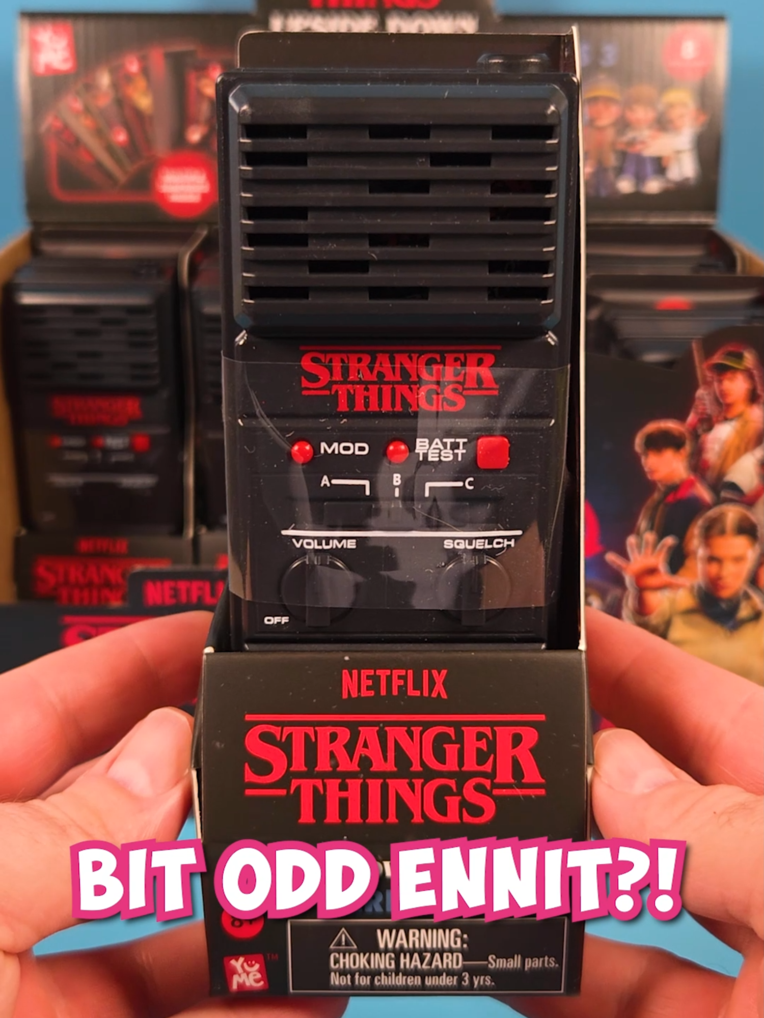 TikTok post by @minimysterys for Stranger Things. Caption reads: AD | YuMe Stranger Things Upside Down Mystery....
