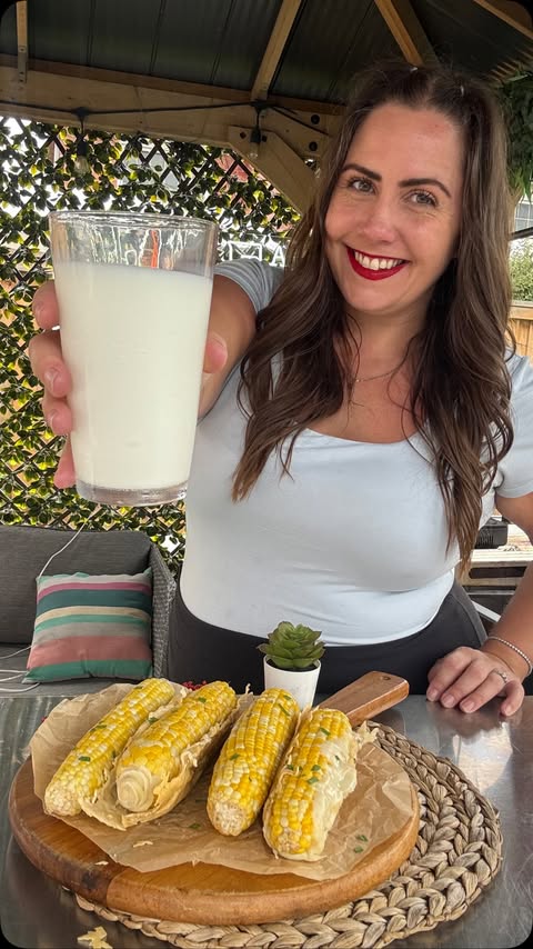 Instagram post by @scaleandtailor for Dairy Farmers of Ontario. Caption reads: YOU Need To Try Cheesy Milk Corn this corn season.....