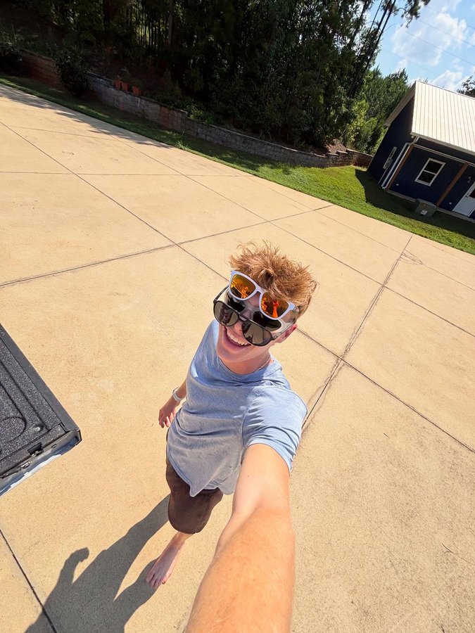 Instagram post by @maxhardin04 for Goodr. Caption reads: All three pairs so nice couldn’t decide which one....