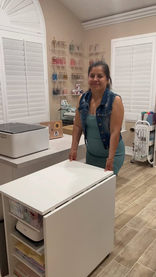 Instagram post by @craftykari_ for Create Room. Caption reads: No better way to spend Mother’s Day than by....