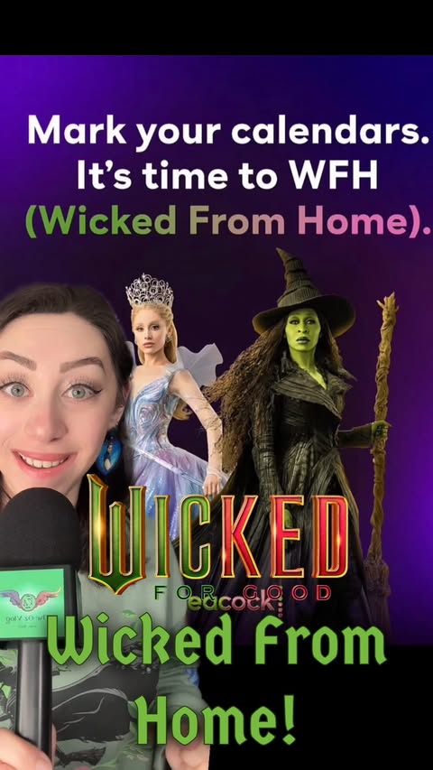 Instagram post by @theozvlog for Peacock. Caption reads: @wickedmovie is landing on @peacock on March 20th!....