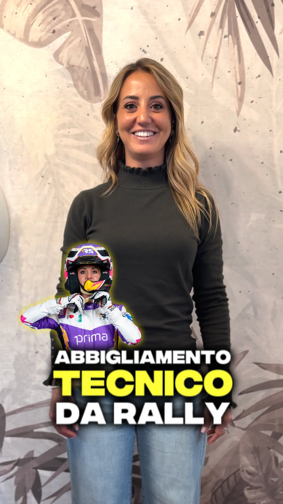 Instagram post by @rakellyna for Sparco Gaming. Caption reads: Qual è l’abbigliamento tecnico di un pilota di....