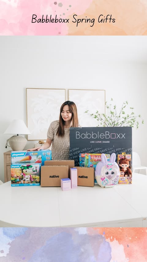 Instagram post by @myinjenuity for BabbleBoxx. Caption reads: [...] Activities & Spring Gift Ideas from....