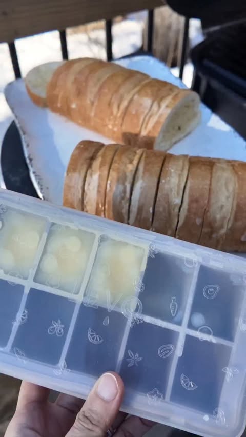 Instagram post by @allidoiseatandeat for LĒVO. Caption reads: I tried making infused garlic butter the....