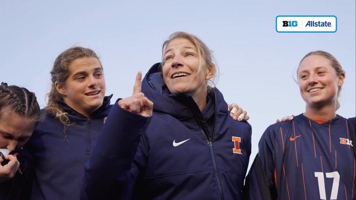 Instagram post by @b1gsoccer for Allstate. Caption reads: [...] 🧡💙 On the Pitch Presented by @allstate.