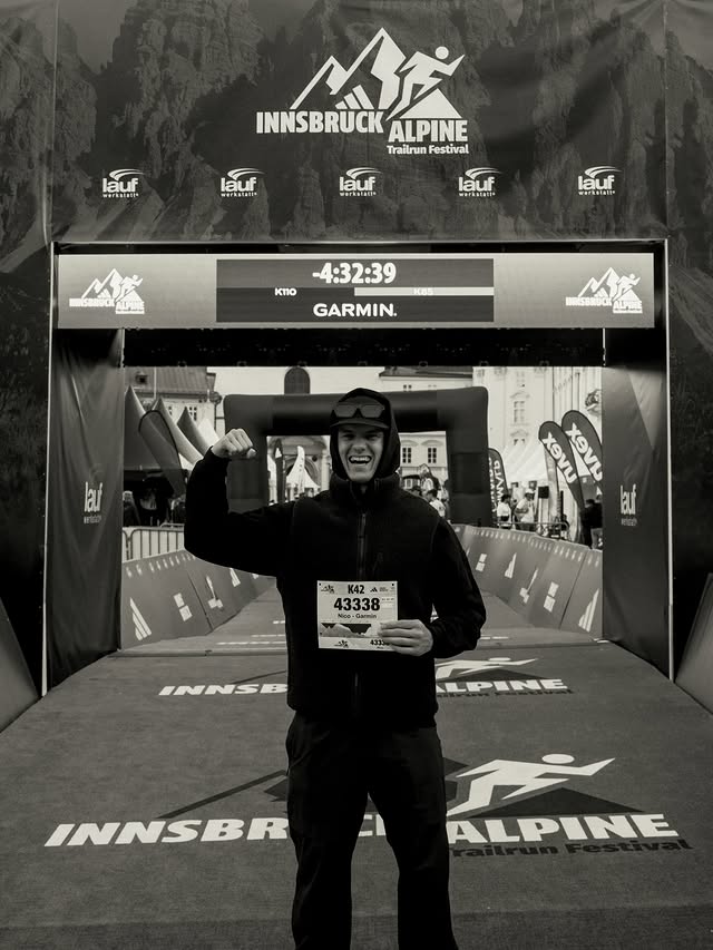 Instagram post by @nicorauchenwald for Garmin. Caption reads: [...] croissants. let’s rock this weekend w/....