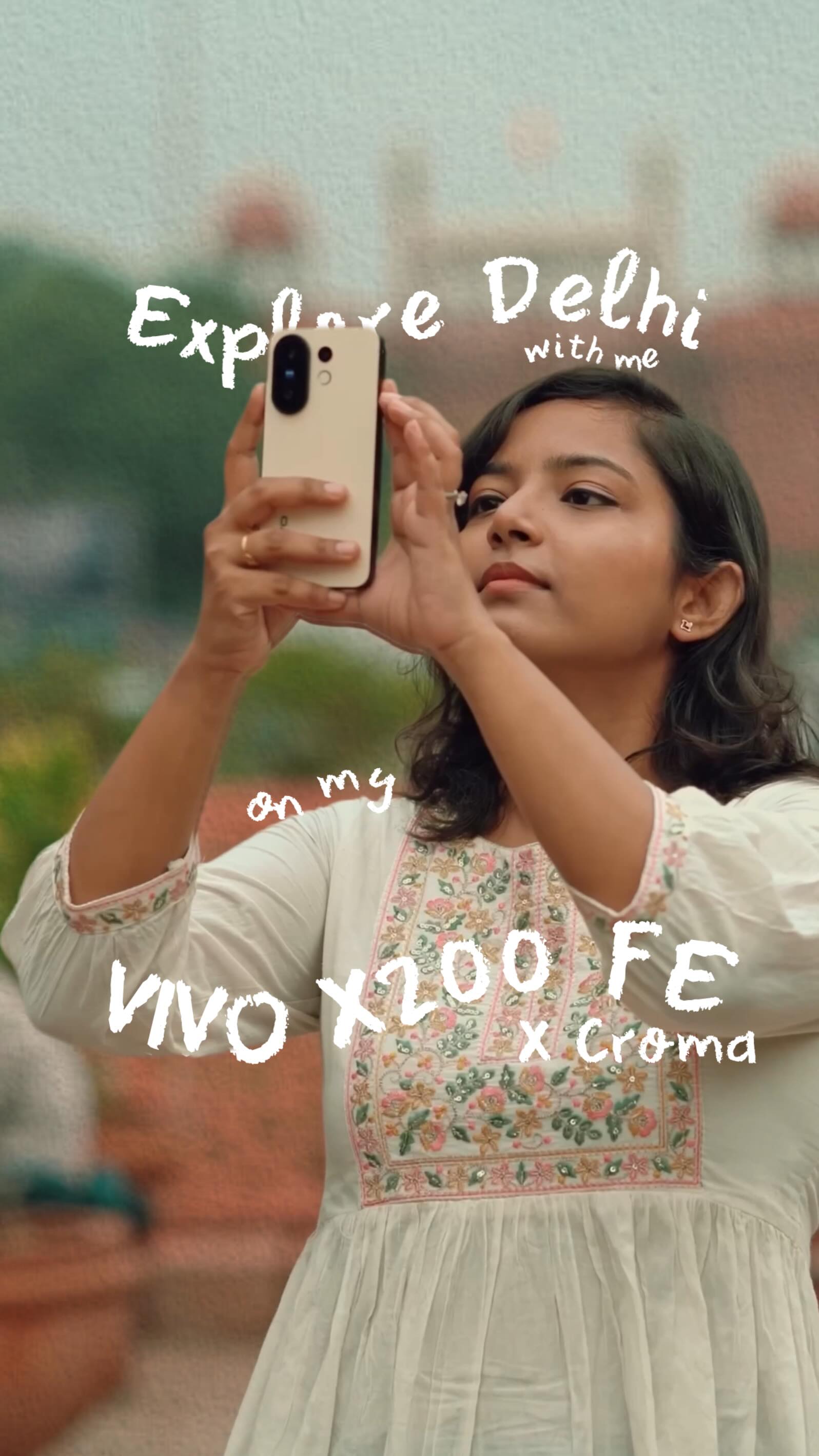 Instagram post by @garimashares for Croma. Caption reads: There’s something about Delhi, the chaos, the....