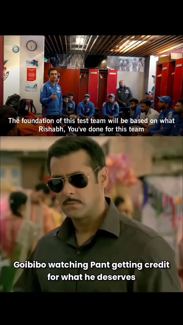 Instagram post by @rvcjsports for Goibibo. Caption reads: The Man Who Never Gave Up #rvcjinsta #goibibo....