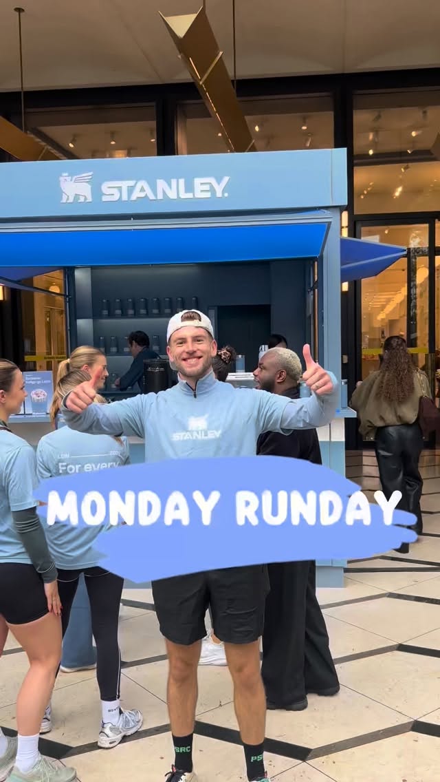 Instagram post by @kieranhdarby for Stanley 1913. Caption reads: I made some new friends! Big up @stanley_europe....