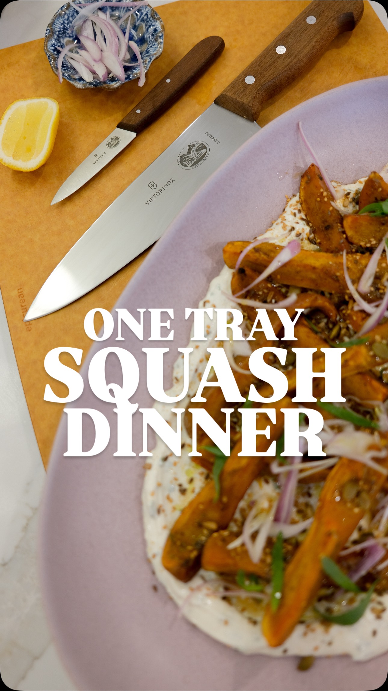 Instagram post by @ayesha_rare for Victorinox. Caption reads: ✨ Holiday cooking doesn’t have to be complicated.....