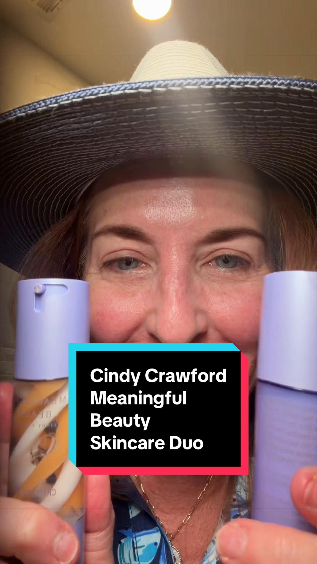TikTok post by @evelyn_savvy_queenager for Meaningful Beauty. Caption reads: [...] @Evelyn Queenager Shops @Meaningful Beauty....