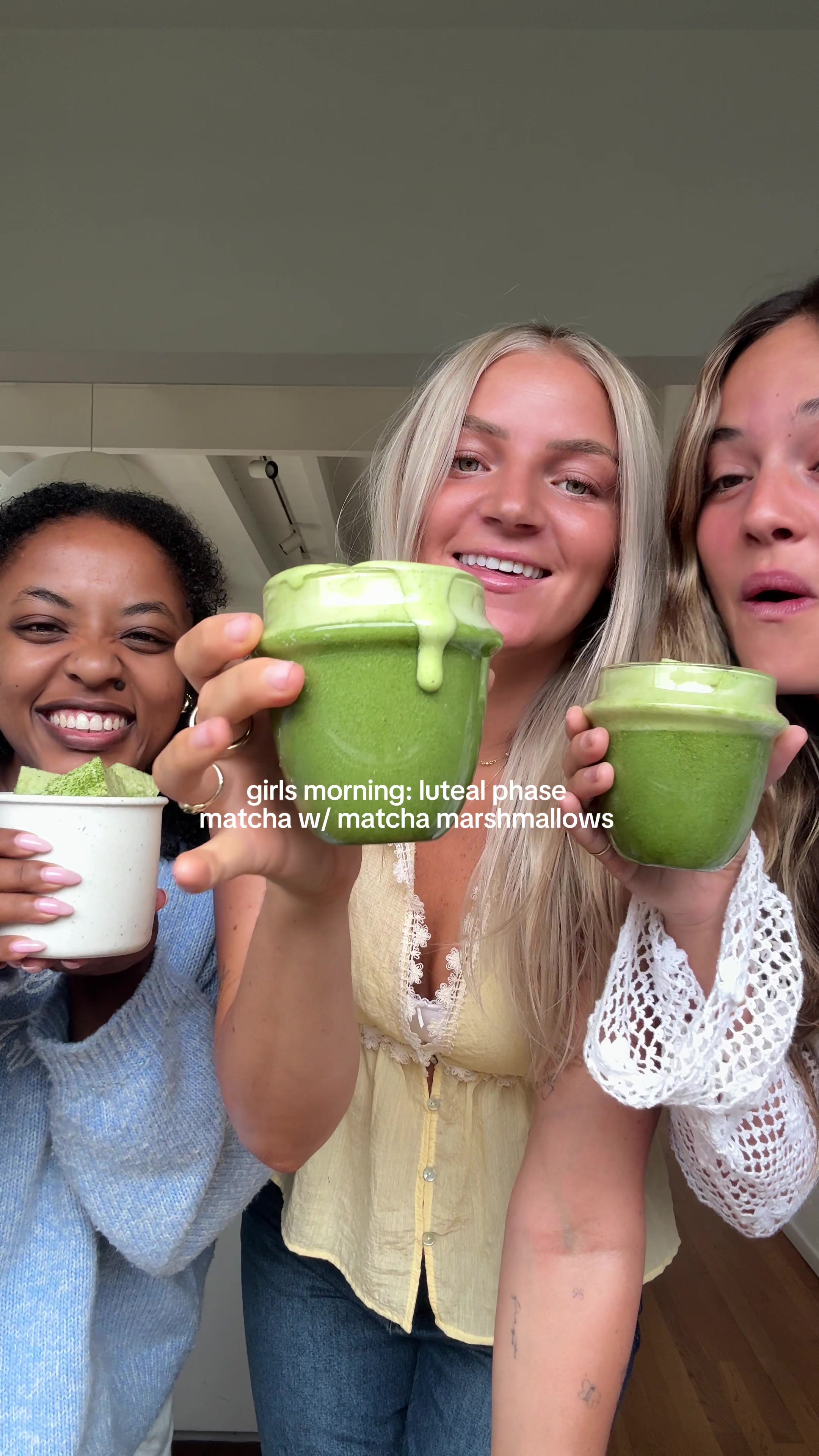 TikTok post by @madiinoelle for Jade Leaf Matcha. Caption reads: [...] girlies using ceremonial teahouse @Jade Leaf....