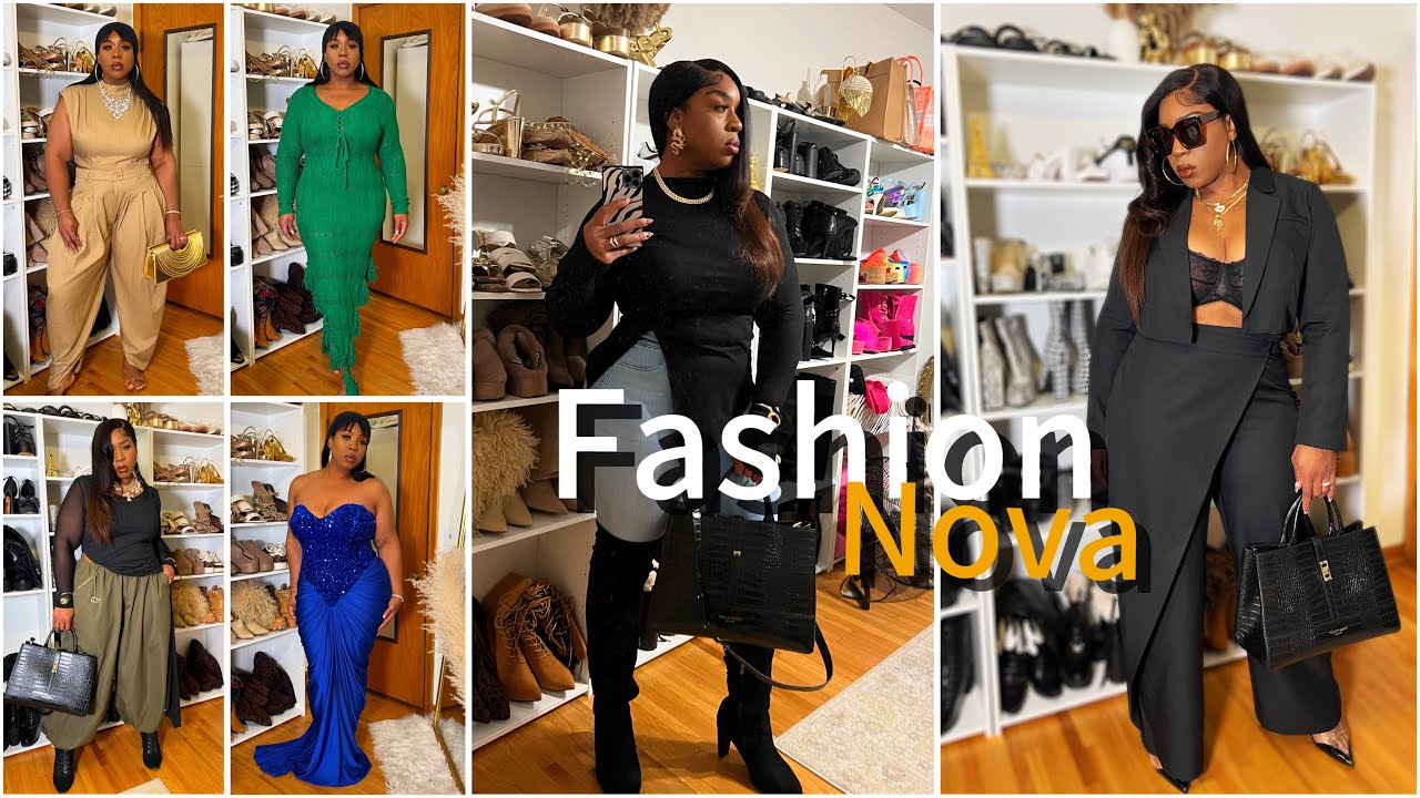 YouTube post by @MelissaDanielle for Fashion Nova. Caption reads: @FashionNova #Fashionnovacurve [...].