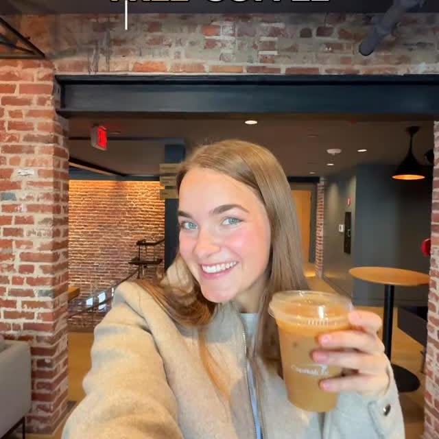 Instagram post by @yourdcbestie for Capital One. Caption reads: How to get FREE coffee every Monday this....