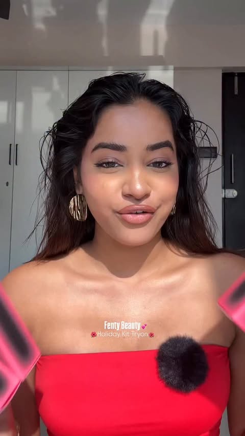 Instagram post by @thatpinterestgirl.__ for FENTY SKIN. Caption reads: ily @fentybeauty 💕 #fentybeautyxluxasiaindia....