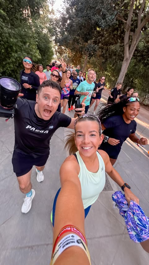 Instagram post by @lilliesfitness for COROS. Caption reads: [...] my race day plans - ft some support from....