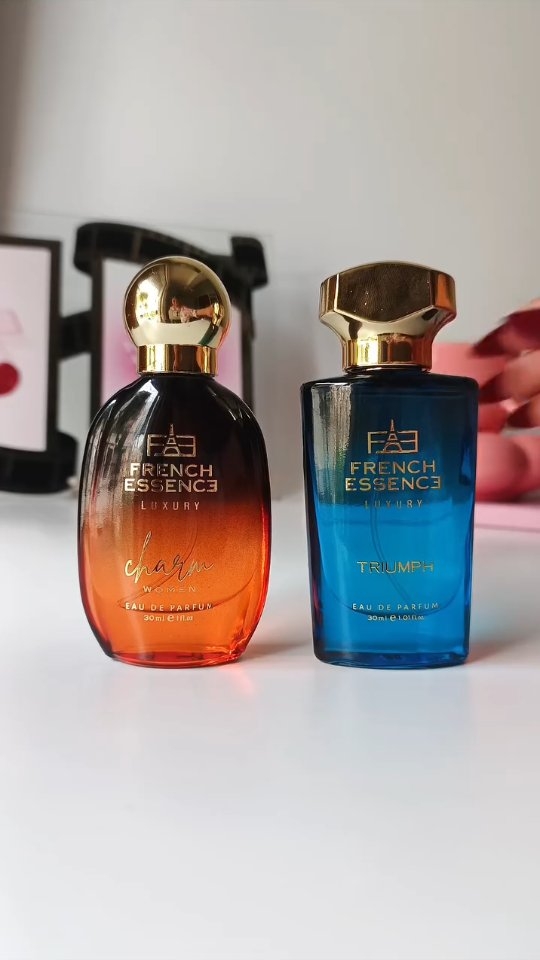 Instagram post by @tubacurates for French Essence. Caption reads: ✨Double the luxury, double the charm!✨
French....