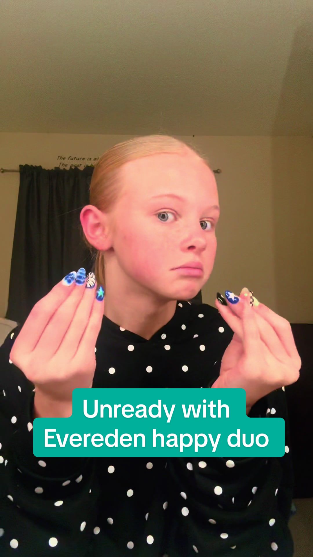TikTok post by @harmonyhouse801 for Evereden. Caption reads: Get unready with Lottie #unreadywithme @Evereden....