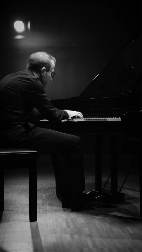 Instagram post by @matejdzido_pianist for Yamaha Music. Caption reads: [...] piano sonatas. Full video in the bio.....